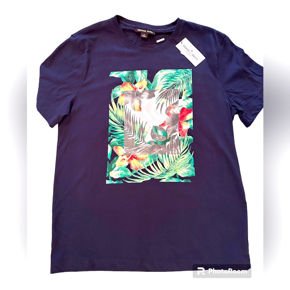 Michael Kors Tropical Design T-Shirt 100% Cotton NWT HOST PICK X 4